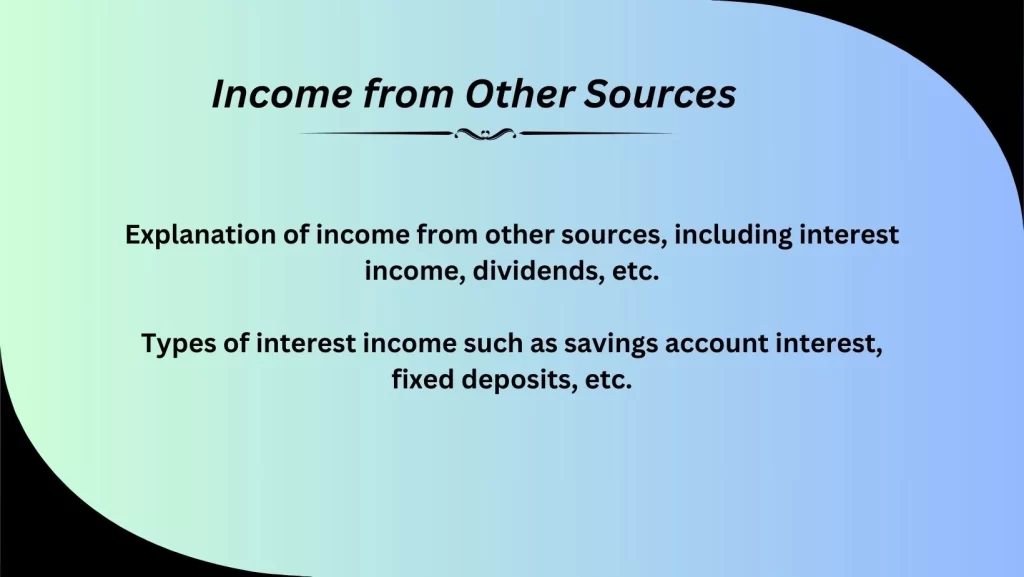 Income from Other sources